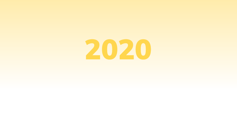 2020 numerical illustration on timeline. About Kindermusik launching its free app and debuting virtual classes during the pandemic.