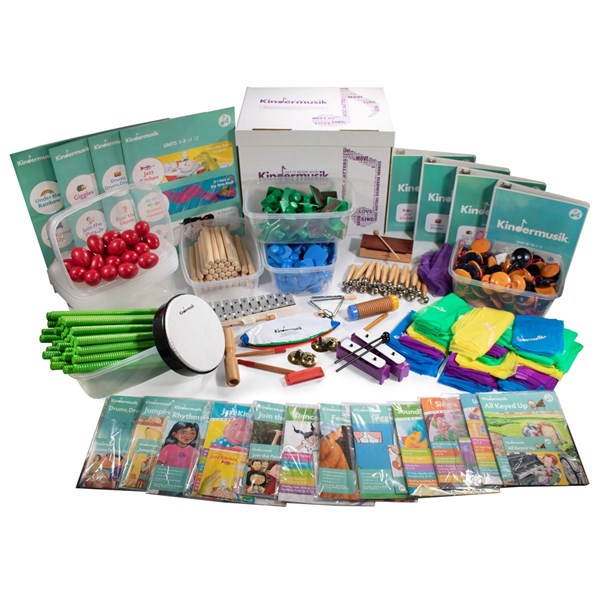 Kindermusik’s “Level 4” early childhood music education curriculum kit for transitional kindergarteners and kindergarteners.